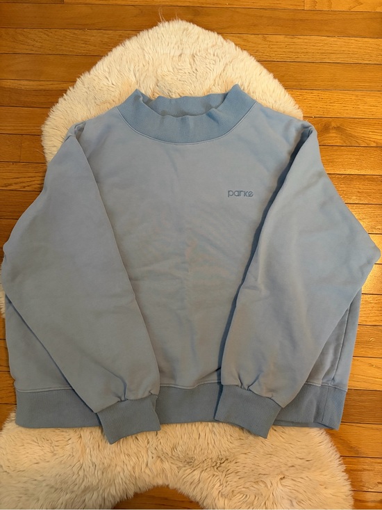 Parke Tops - Parke Classic Mockneck - light blue, L/XL